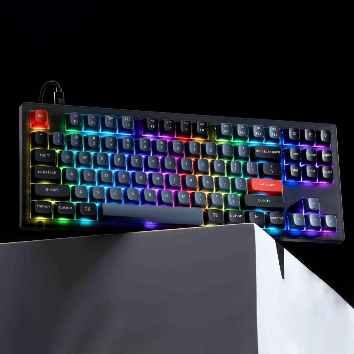 TKL 80% Layout Custom Wired Mechanical Keyboard - Keys Caps