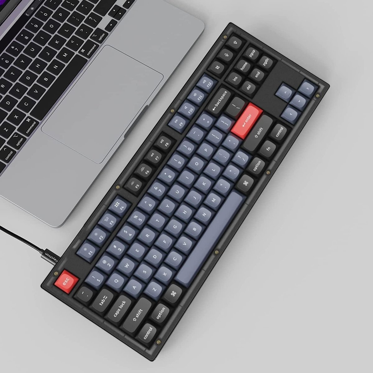 TKL 80% Layout Custom Wired Mechanical Keyboard - Keys Caps
