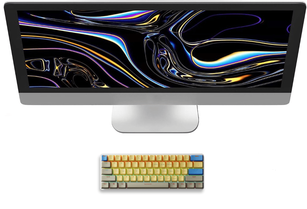 USB Wired Gaming Mechanical Keyboard Backlit Red Switches - Keys Caps