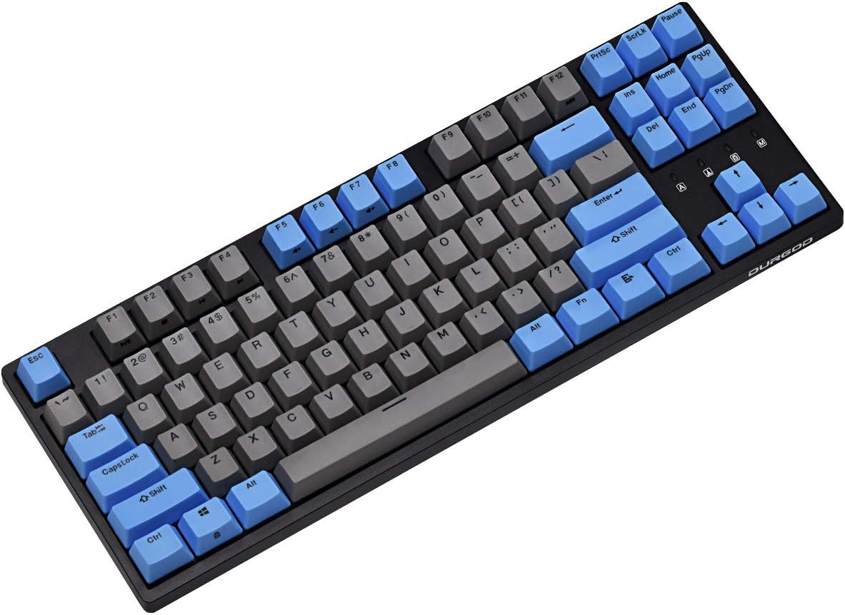 Wired Mechanical Gaming Keyboard - 87 Key - Double Shot PBT - Keys Caps
