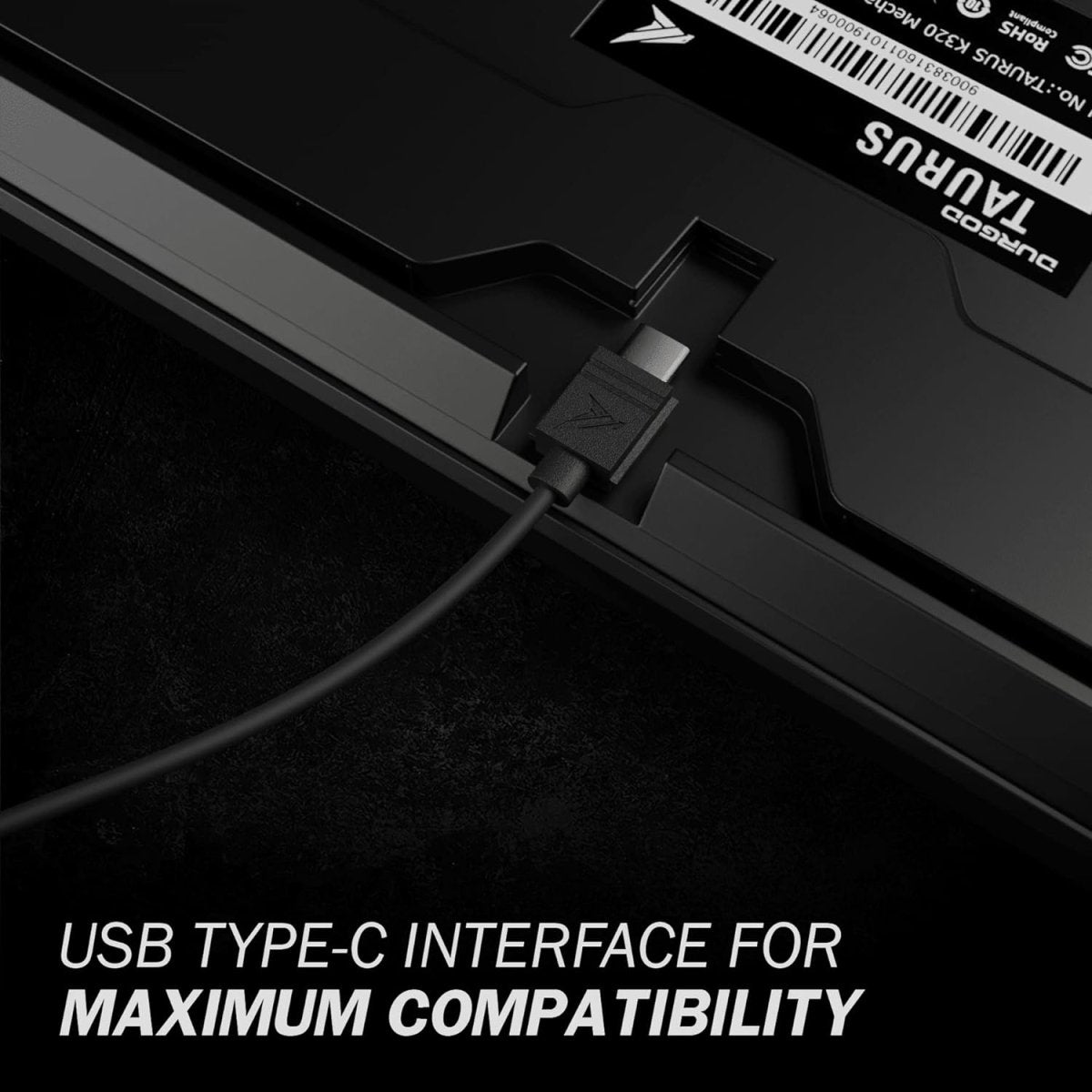 Wired Mechanical Gaming Keyboard - 87 Key - Double Shot PBT - Keys Caps