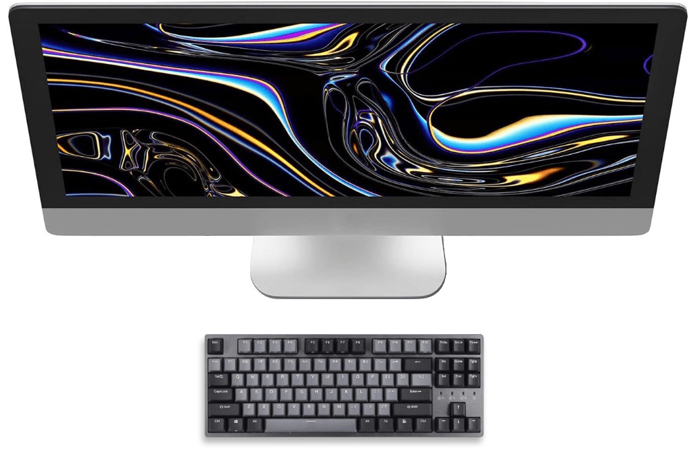 Wired Mechanical Gaming Keyboard - 87 Key - Double Shot PBT - Keys Caps
