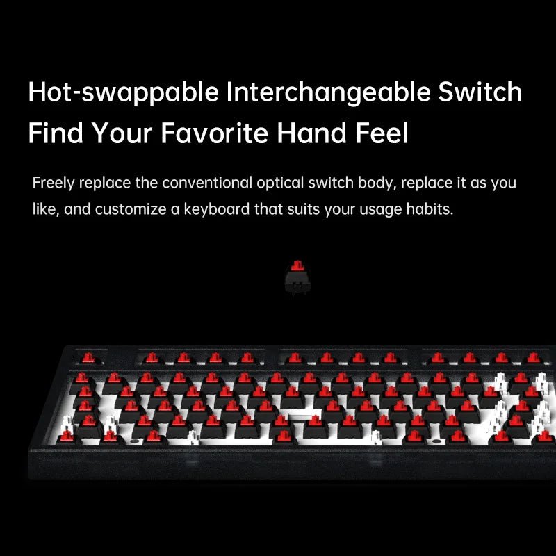 Wired Mechanical Keyboard RGB Backlight Hot - swap 87 PBT Keyscaps - Keys Caps