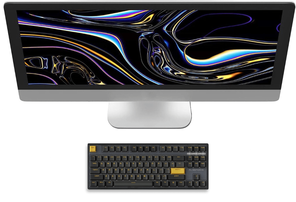 Wired Mechanical Keyboard RGB Backlight Hot - swap 87 PBT Keyscaps - Keys Caps