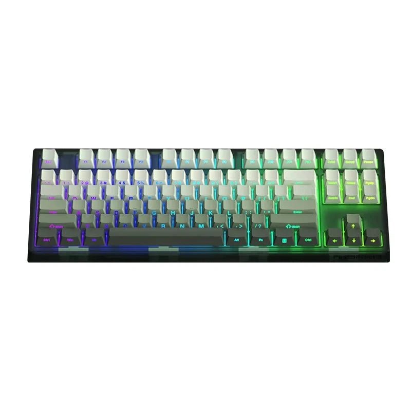 Wired Mechanical Keyboard RGB Backlight Hot - swap 87 PBT Keyscaps - Keys Caps