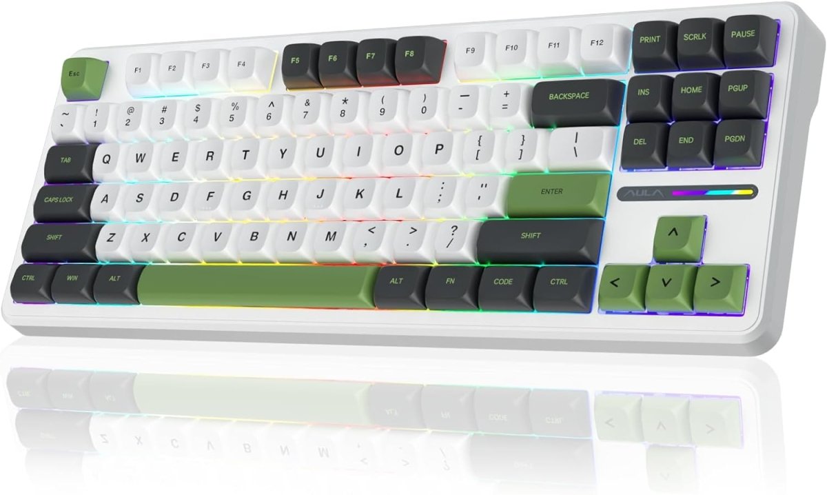 Wireless Custom Mechanical Gaming Keyboard Hot Swappable 2.4Ghz - Keys Caps