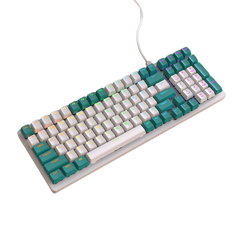 Wireless Full - sized Mechanical Gaming Keyboard - Keys Caps