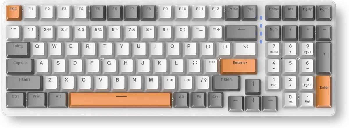 Wireless Full - sized Mechanical Gaming Keyboard - Keys Caps