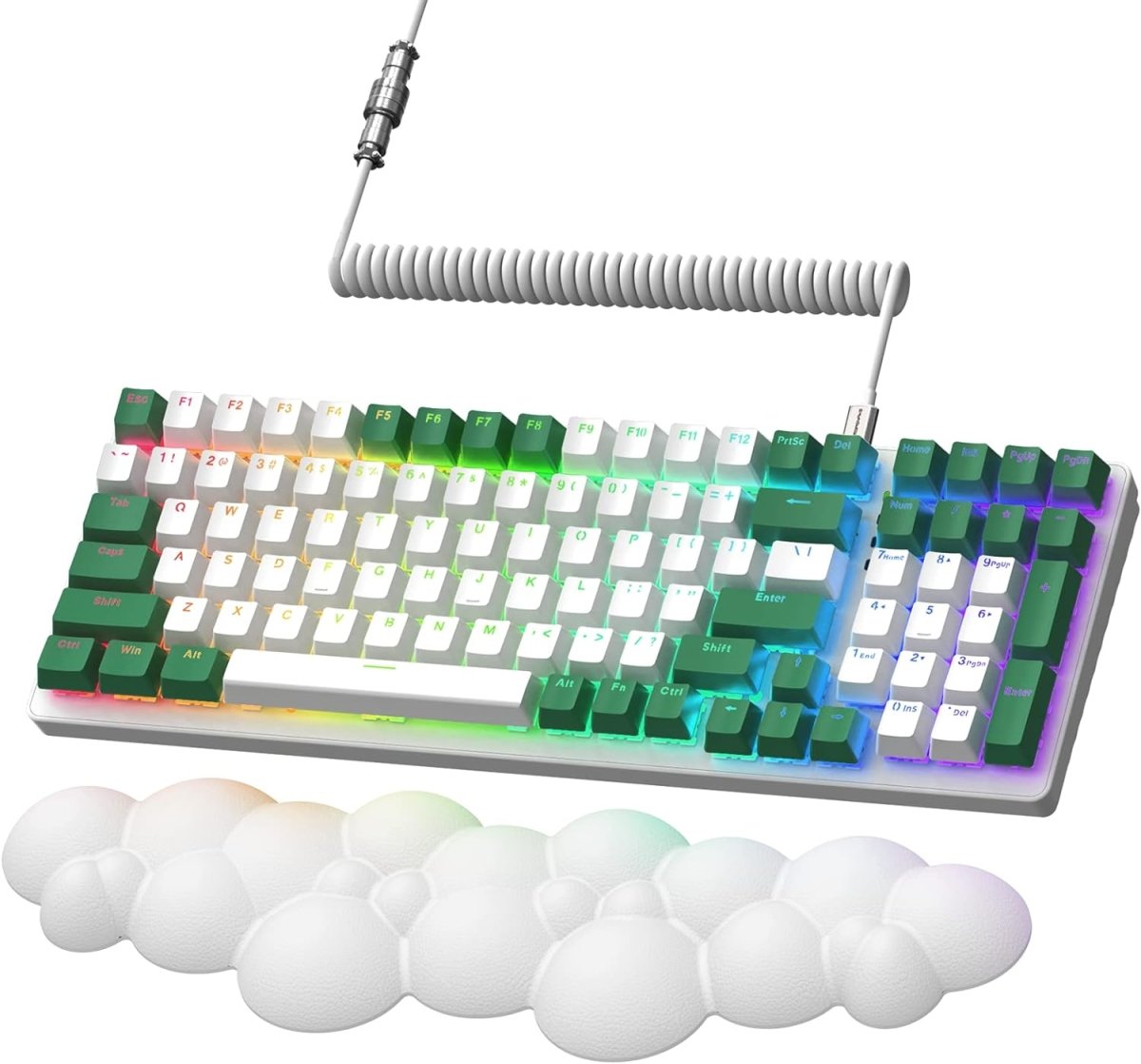 Wireless Full - sized Mechanical Gaming Keyboard - Keys Caps