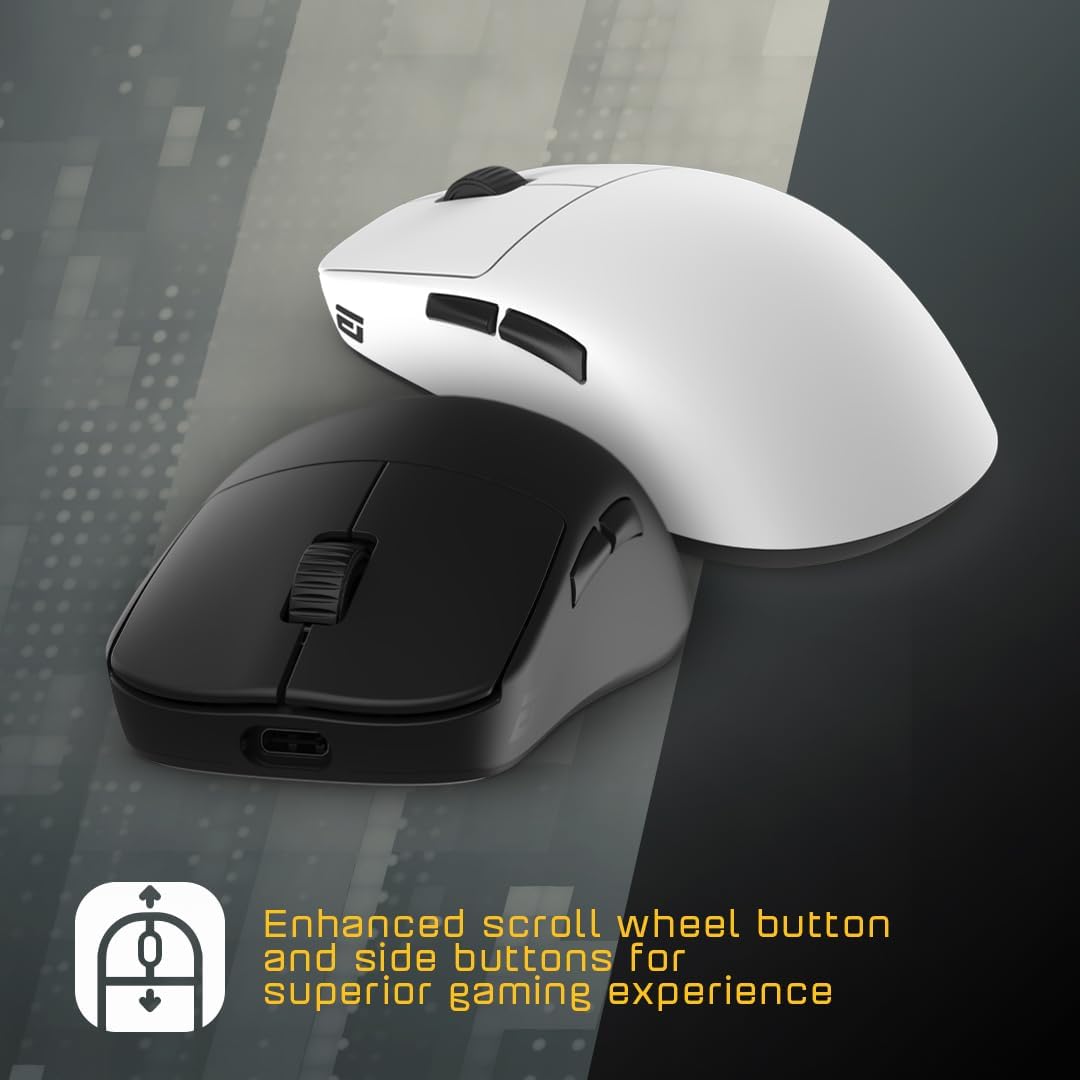 Wireless Gaming Mouse PAW3370 Optical Sensor Mod - Friendly - Keys Caps