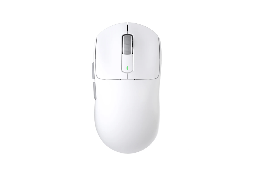Wireless Gaming Mouse Ultralight Optical Esports 55g, White - Keys Caps