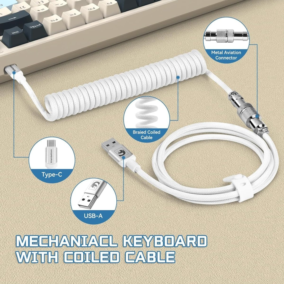 Wireless Mechancial Gaming Keyboard Hot - Swapped with Rainbow Backlit - Keys Caps