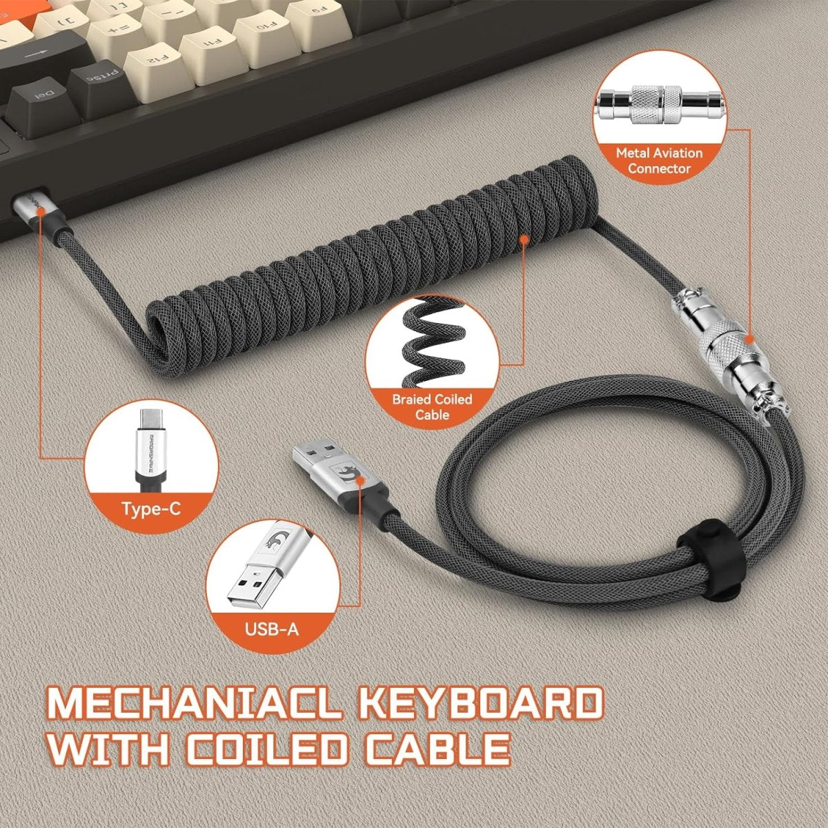 Wireless Mechancial Gaming Keyboard Hot - Swapped with Rainbow Backlit - Keys Caps
