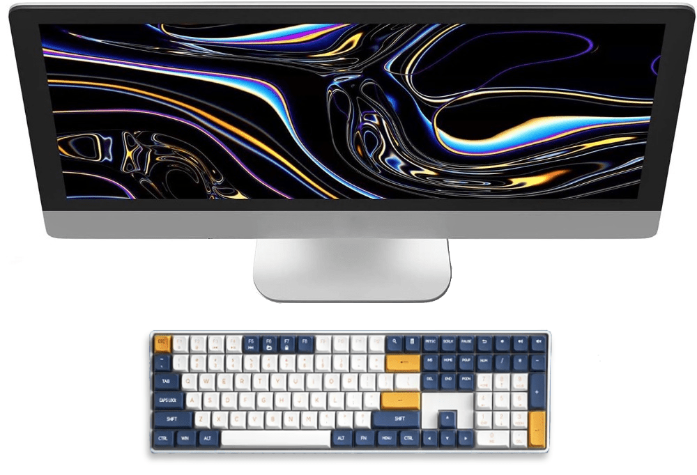 Wireless Mechanical Hot Swap Rechargeable Keyboard - Keys Caps