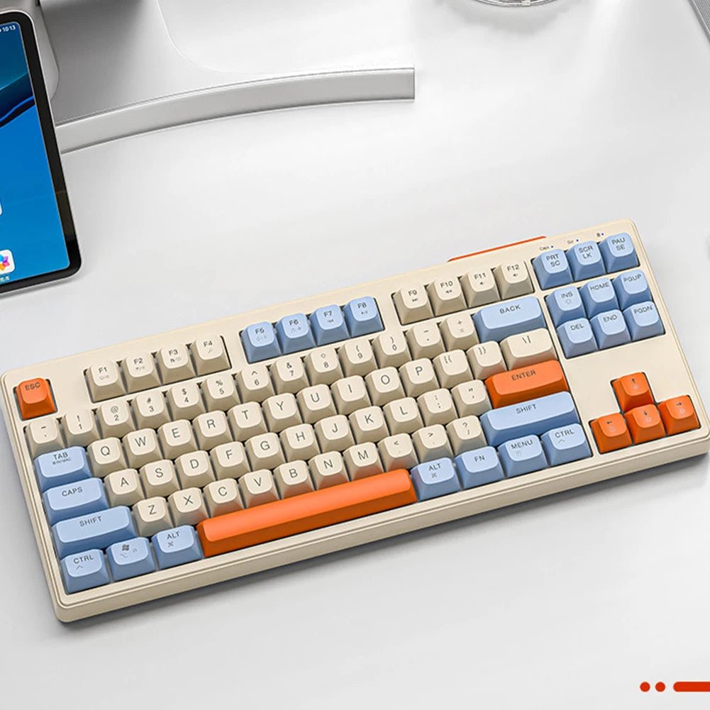 Wireless Mechanical Keyboard 2.4G Bluetooth Hot - Swappable RGB Backlit - Keys Caps