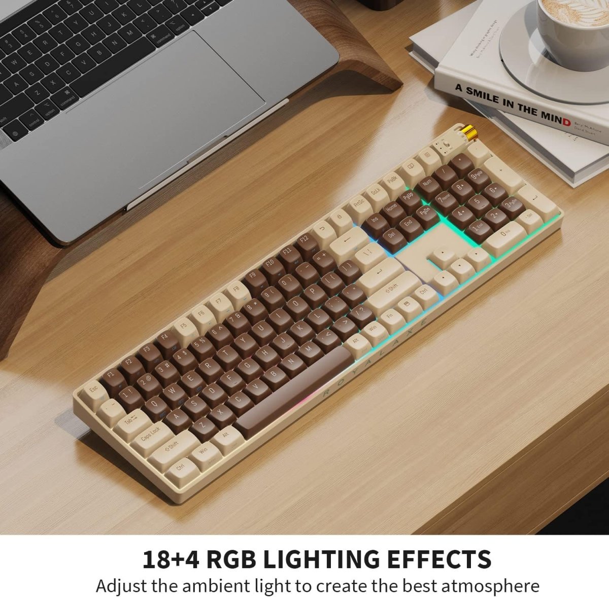 Wireless Mechanical Keyboard Hot Swappable Wireless RGB, PBT Keycaps - Keys Caps