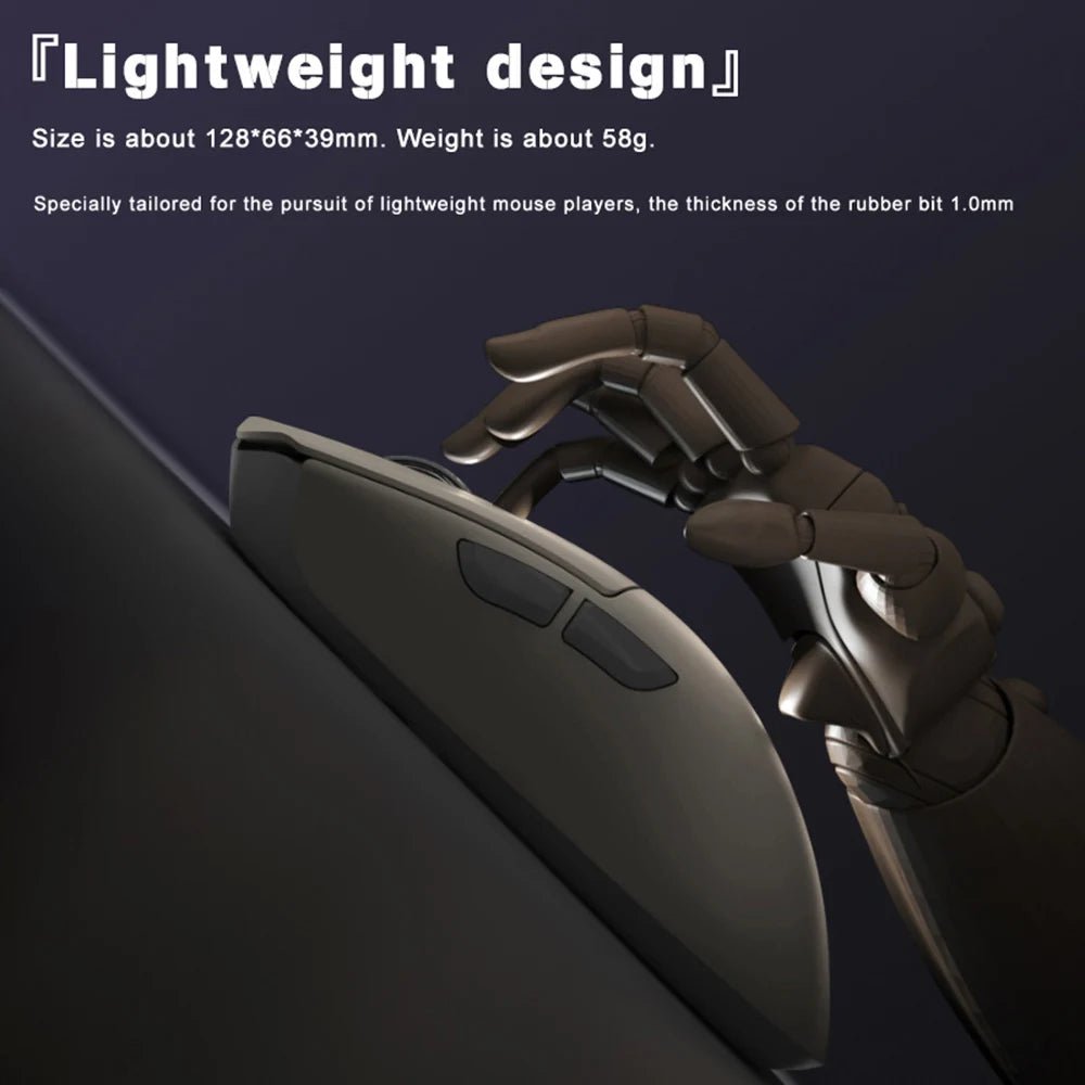 Wireless Mouse Gaming Esports 2.4G Type - C Slim Rechargeable Silence - Keys Caps