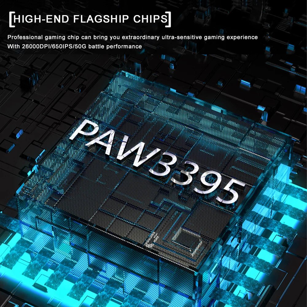 Wireless Mouse Gaming Esports 2.4G Type - C Slim Rechargeable Silence - Keys Caps