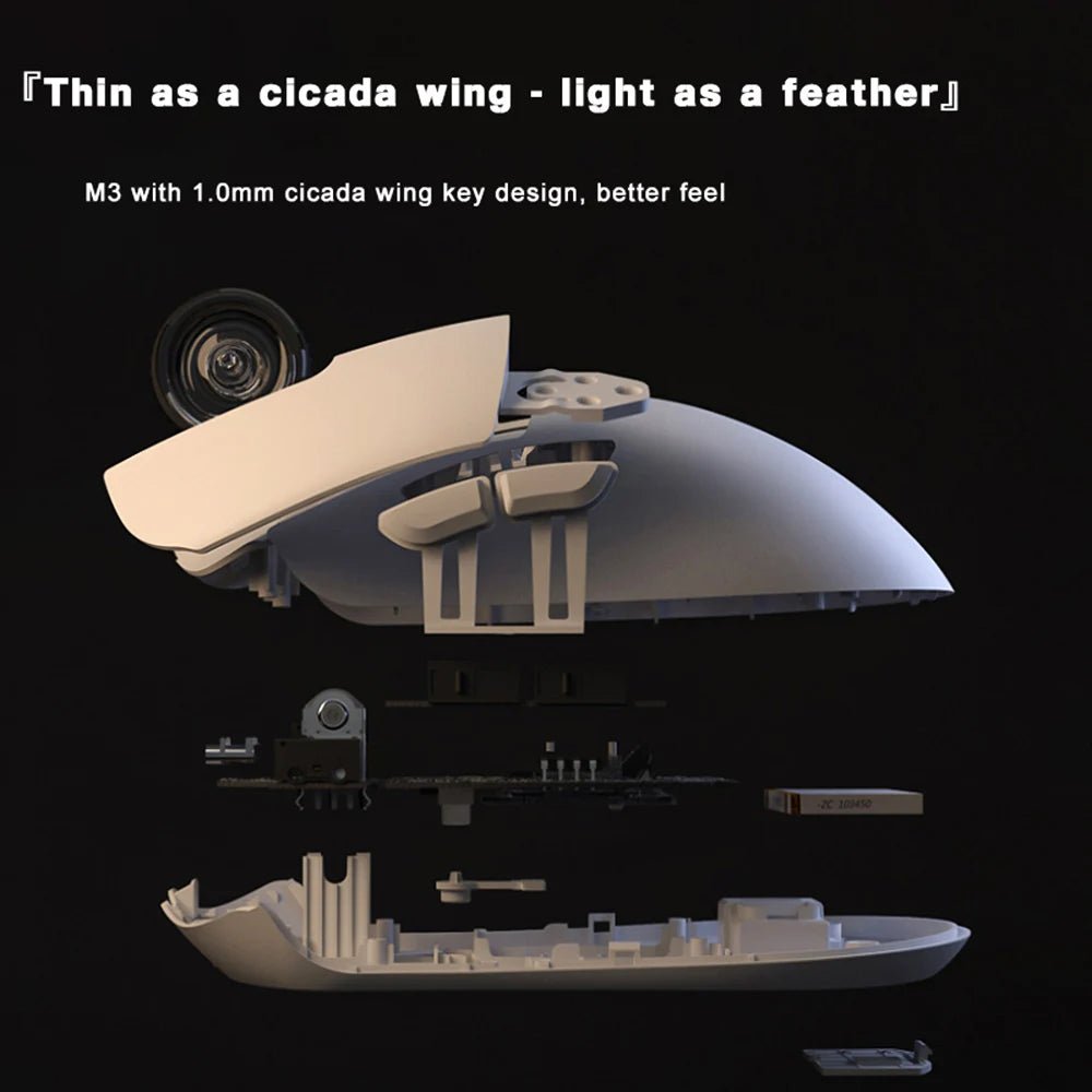 Wireless Mouse Gaming Esports 2.4G Type - C Slim Rechargeable Silence - Keys Caps