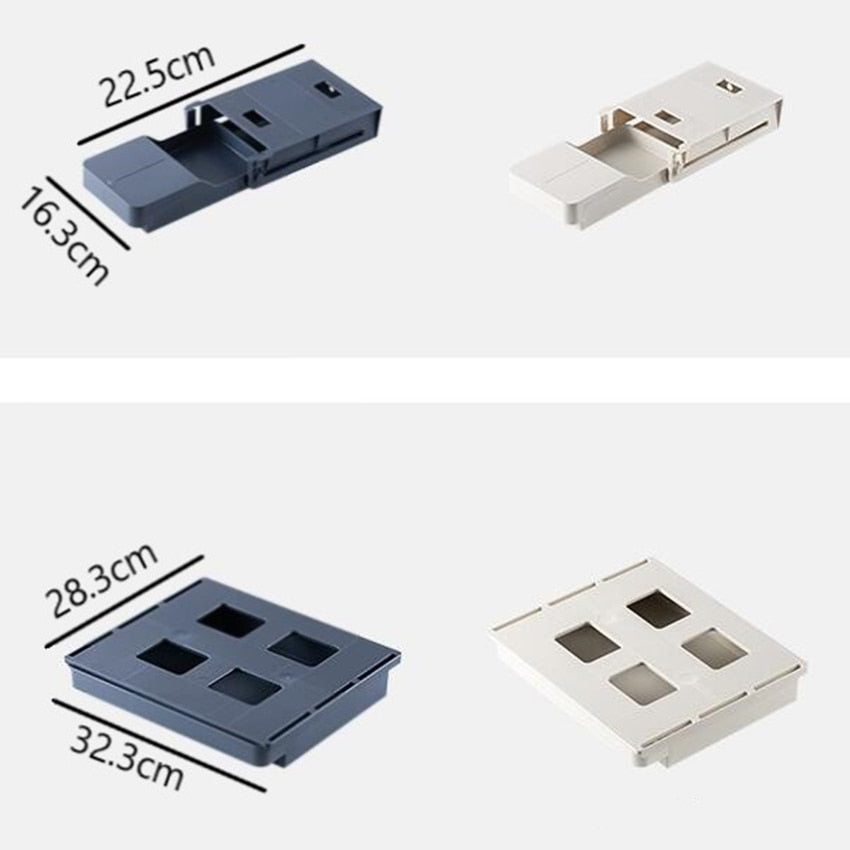 Under Desk Drawer Storage Box For Office - KeysCaps