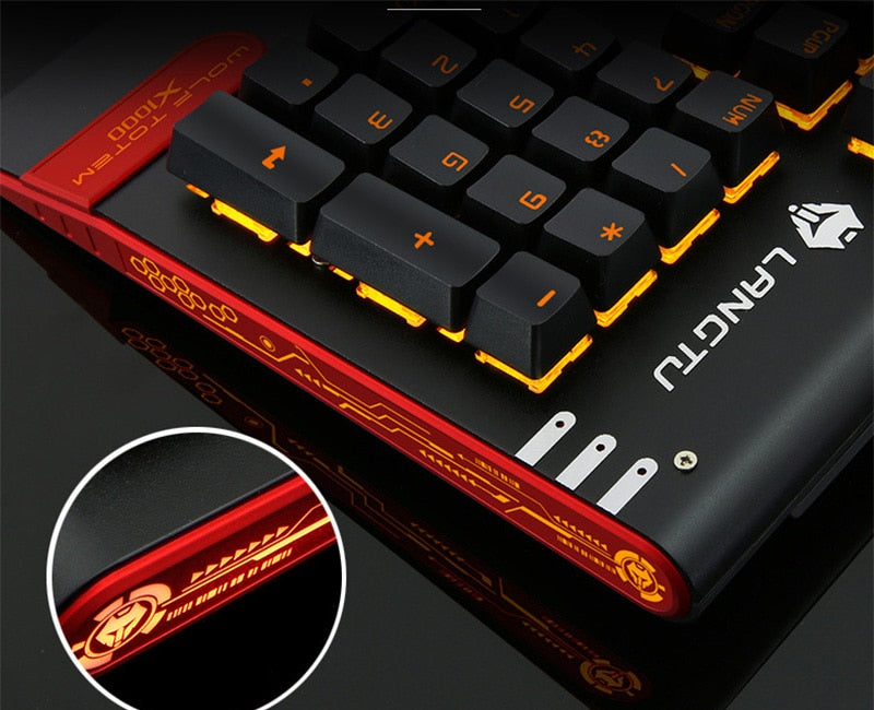 Mechanical Keyboard, Mouse With Gaming Headset  USB Wired - KeysCaps