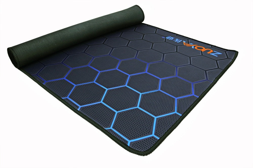 Large Gaming Mouse Pad Anti slip Natural Rubber with Locking Edge - KeysCaps
