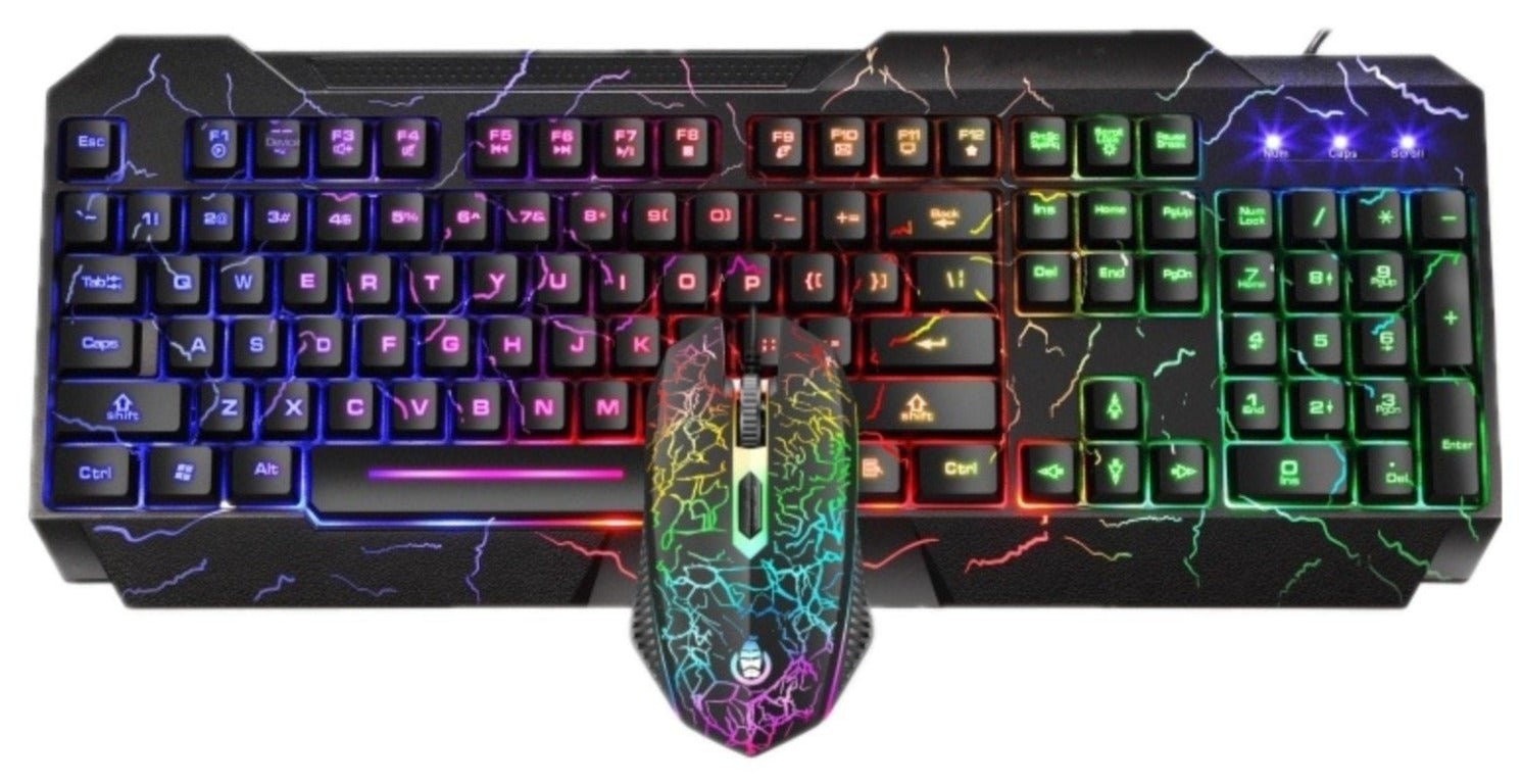 RGB Backlit Gaming Keyboard Mouse Combo - KeysCaps