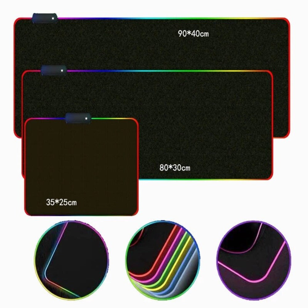 Large Gaming RGB Backlit LED Mouse Pad - KeysCaps