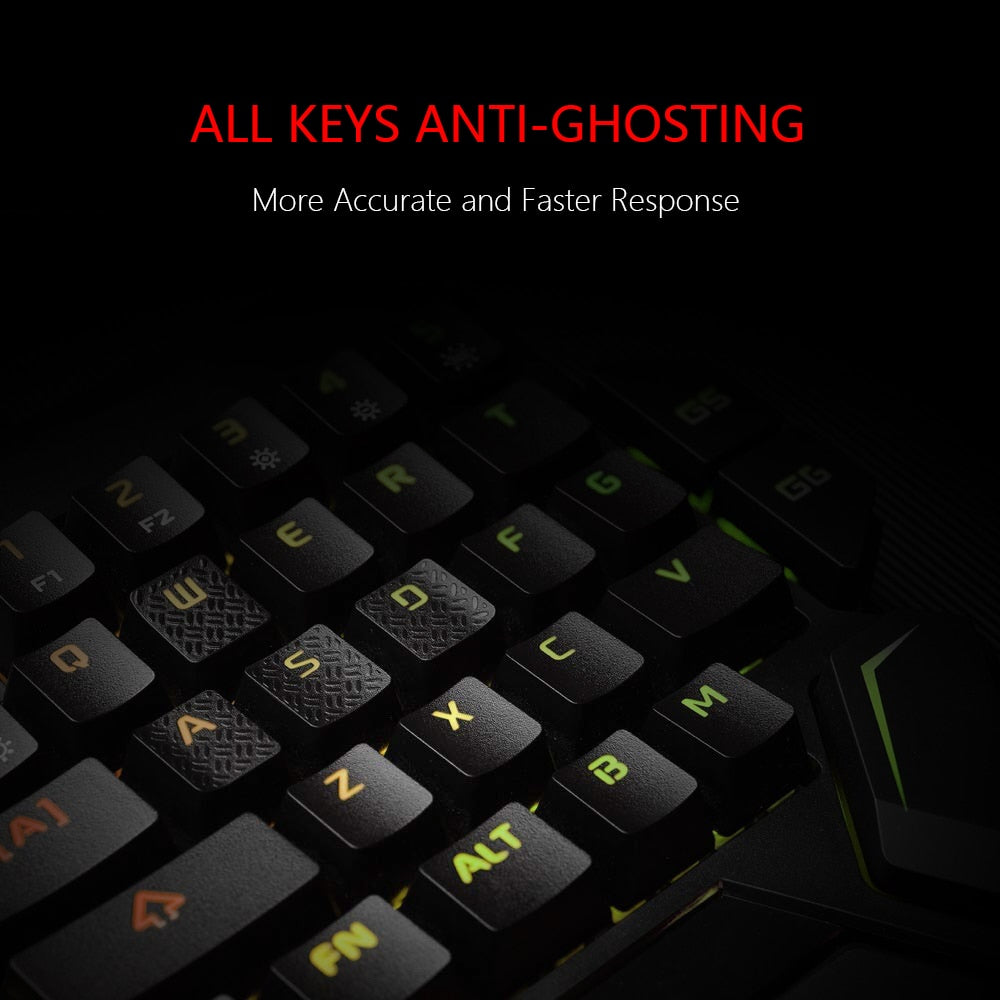 Bluetooth One-Handed RGB Mechanical Gaming Keyboard - KeysCaps