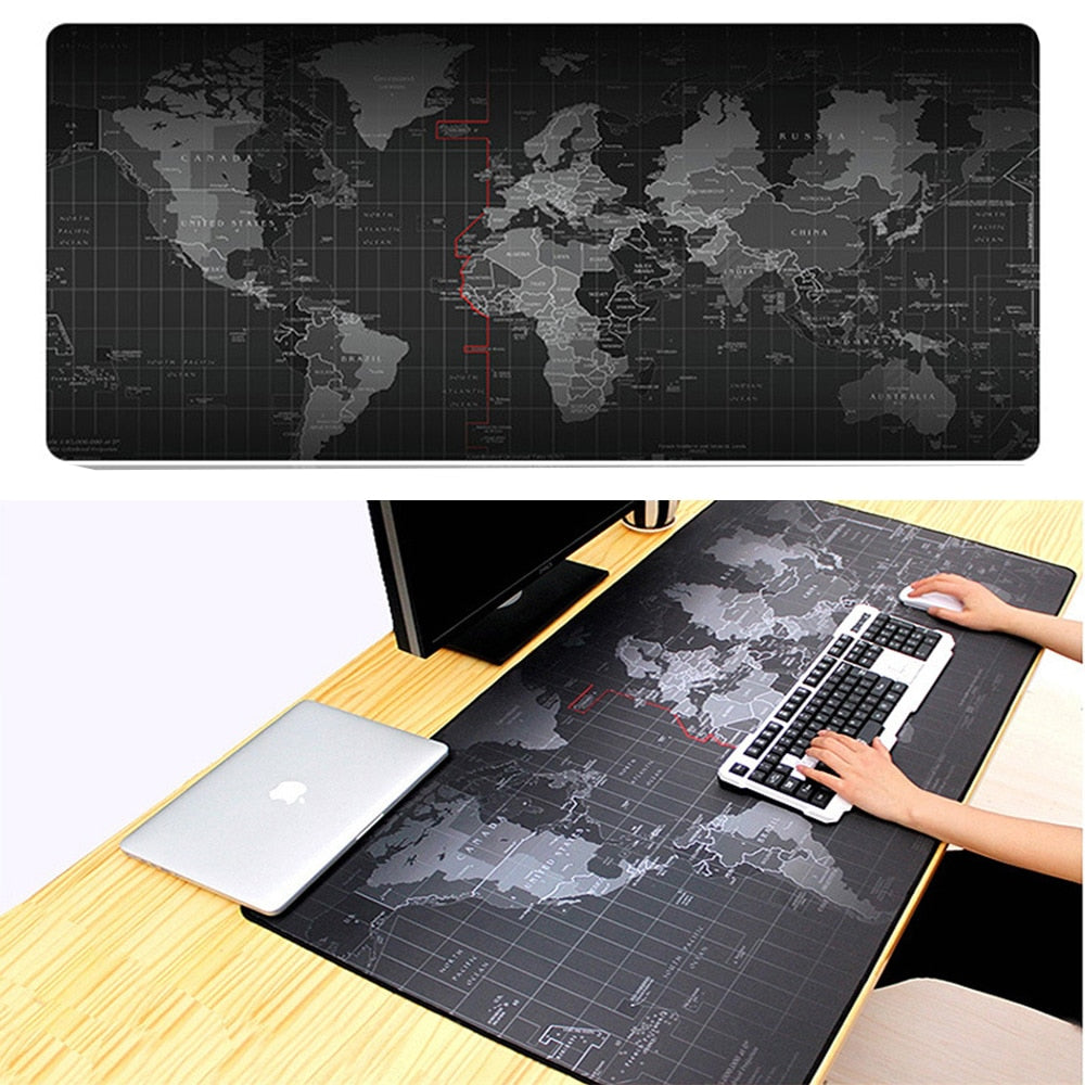 Large Gaming Mouse Pad Anti slip Natural Rubber with Locking Edge - KeysCaps