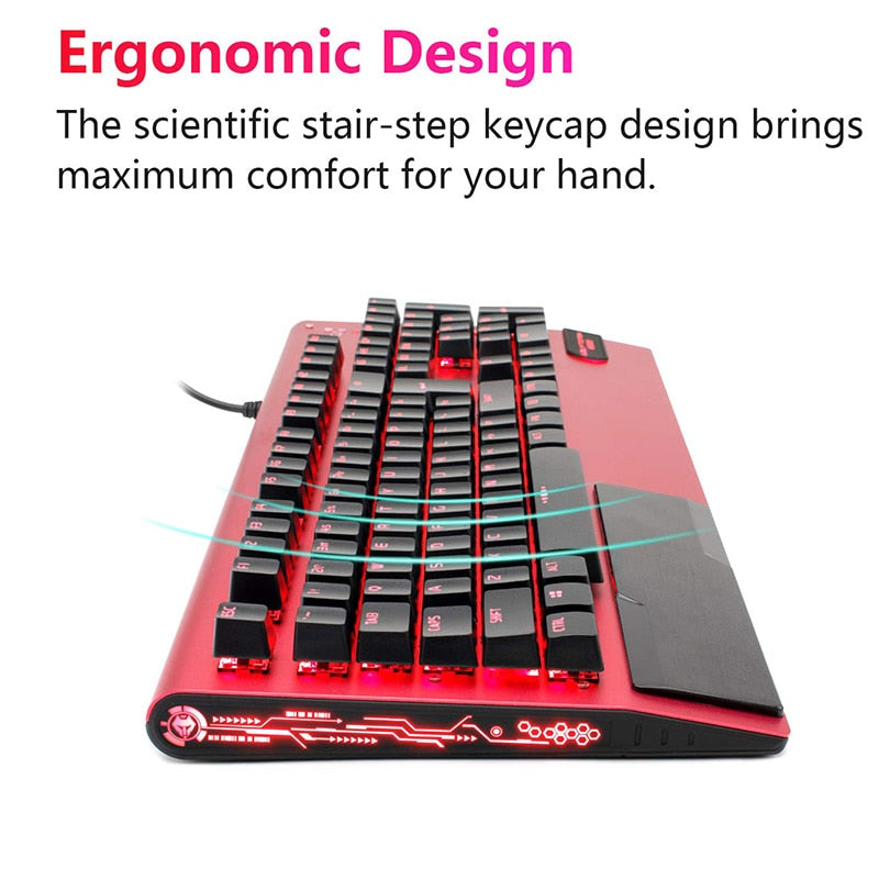 Mechanical Keyboard, Mouse With Gaming Headset  USB Wired - KeysCaps
