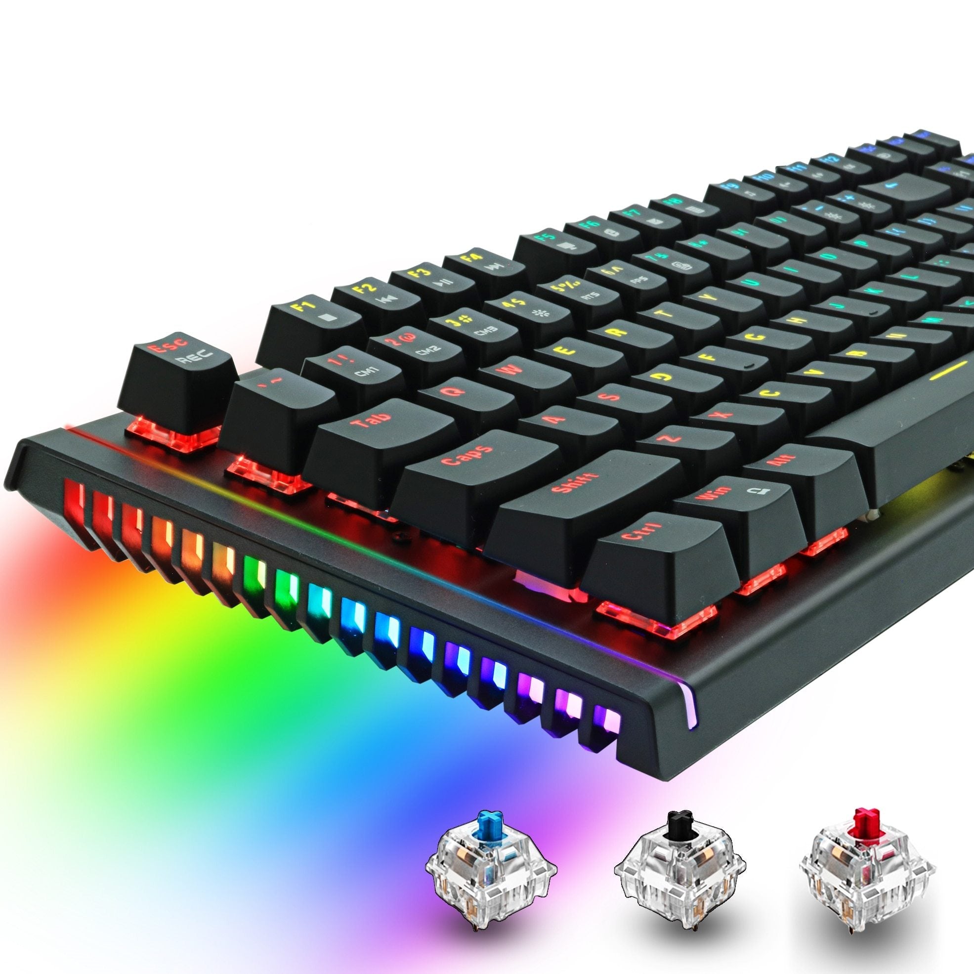 Mechanical Keyboard Wired Gaming Keyboard RGB  For Gaming - KeysCaps