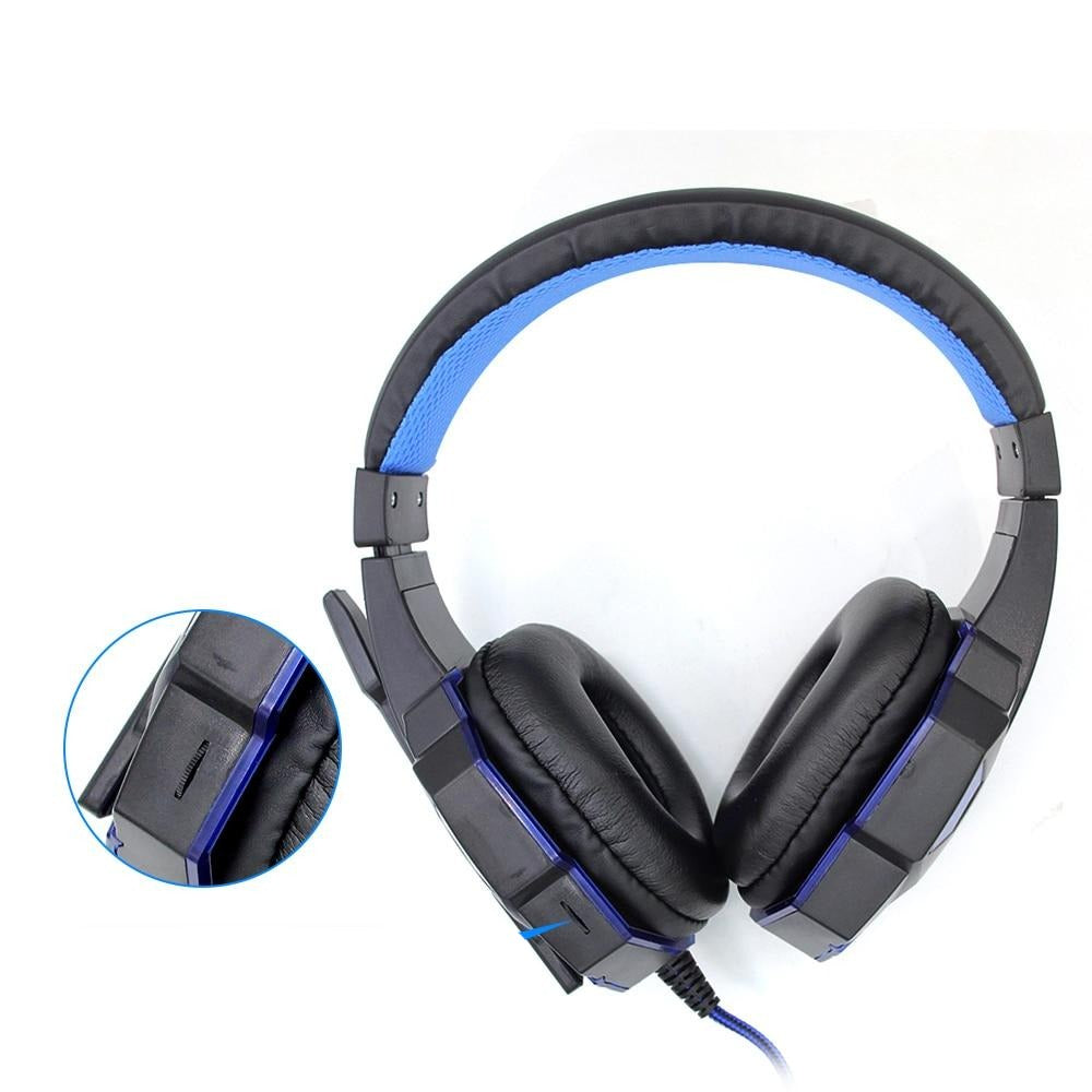 Professional Led Gaming Headset Wired With Mic - KeysCaps