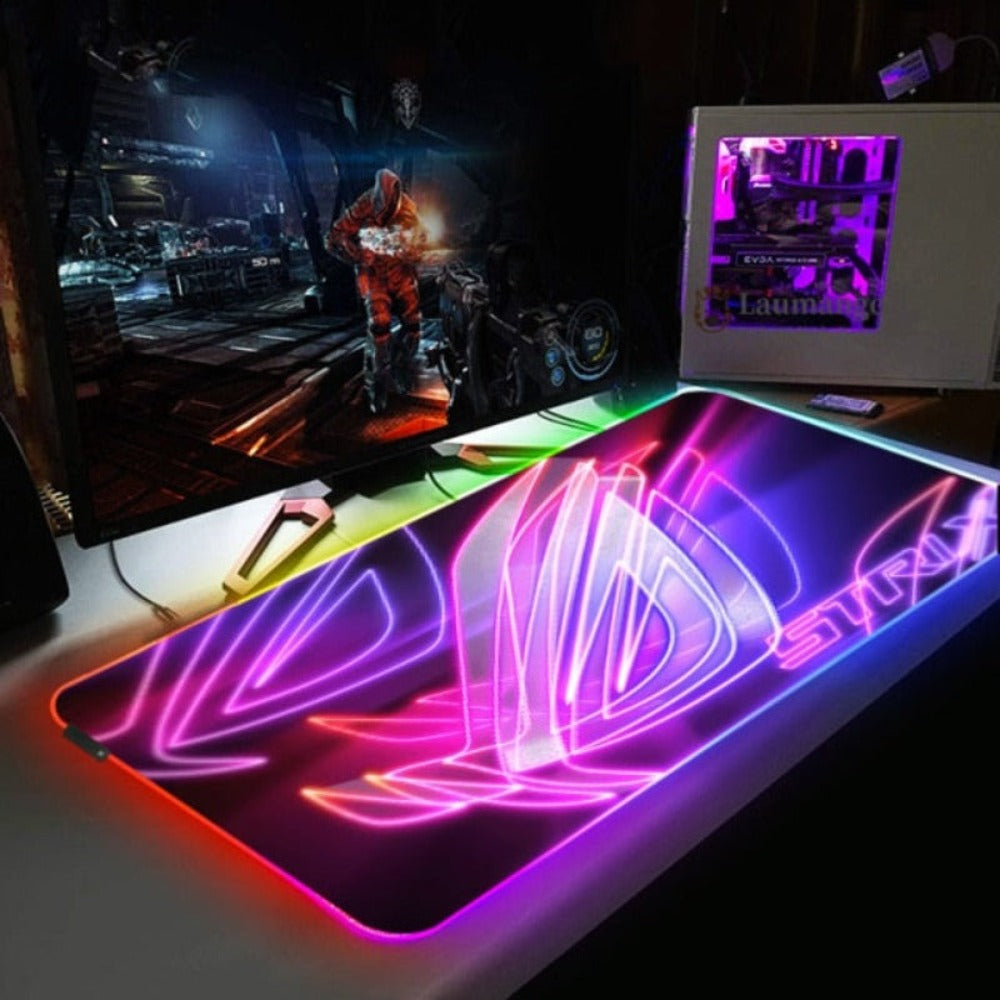 Large Gaming RGB Backlit LED Mouse Pad - KeysCaps