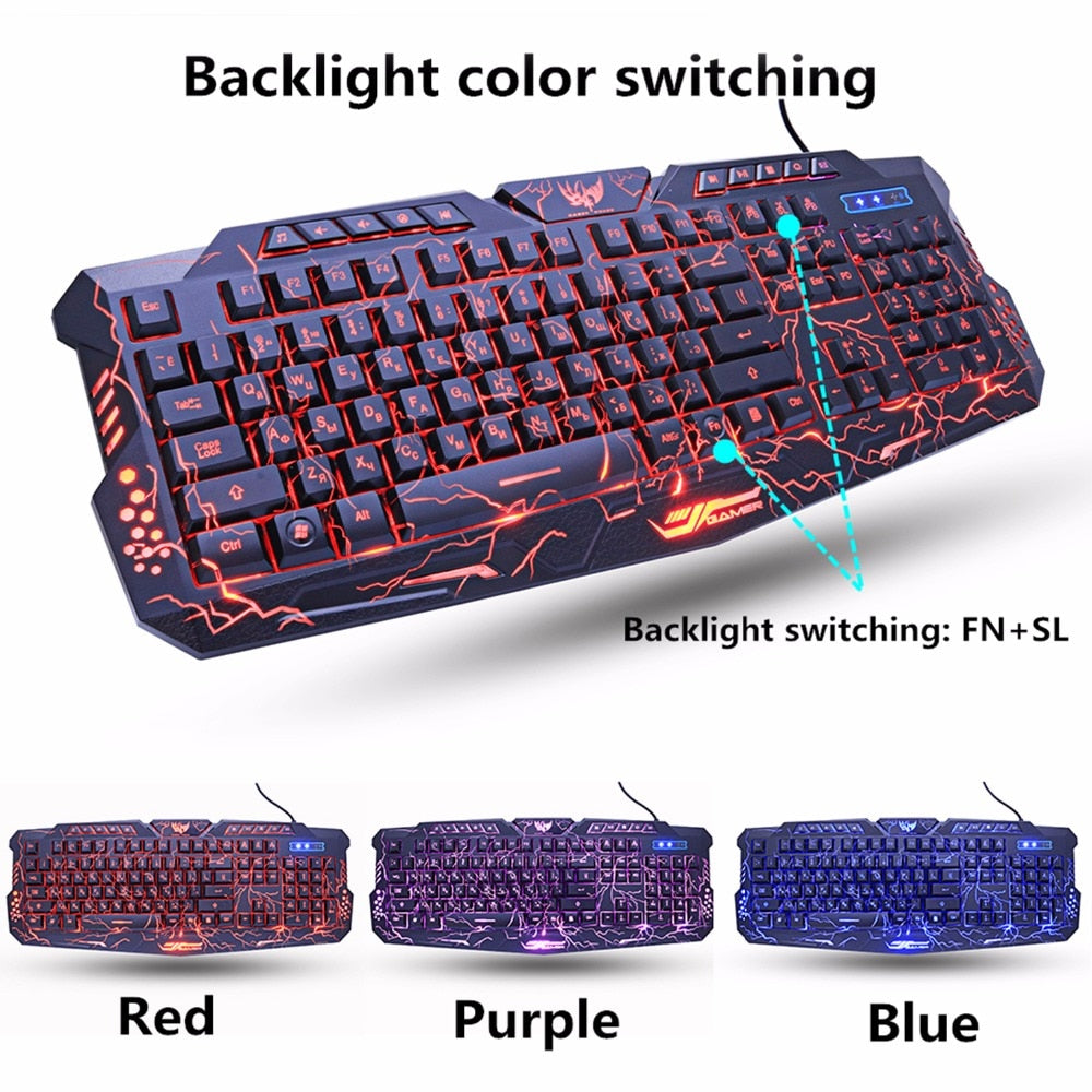Wired Full Key Gaming Keyboard and Mouse Set | KeysCaps
