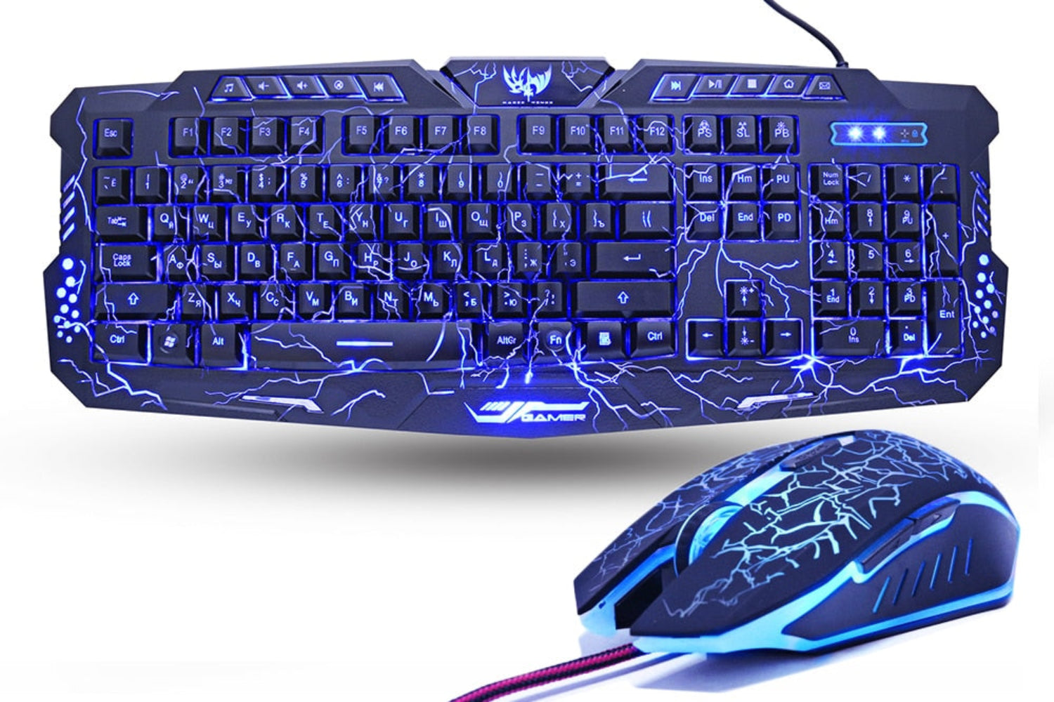 Wired Full Key Gaming Keyboard and Mouse Set | KeysCaps