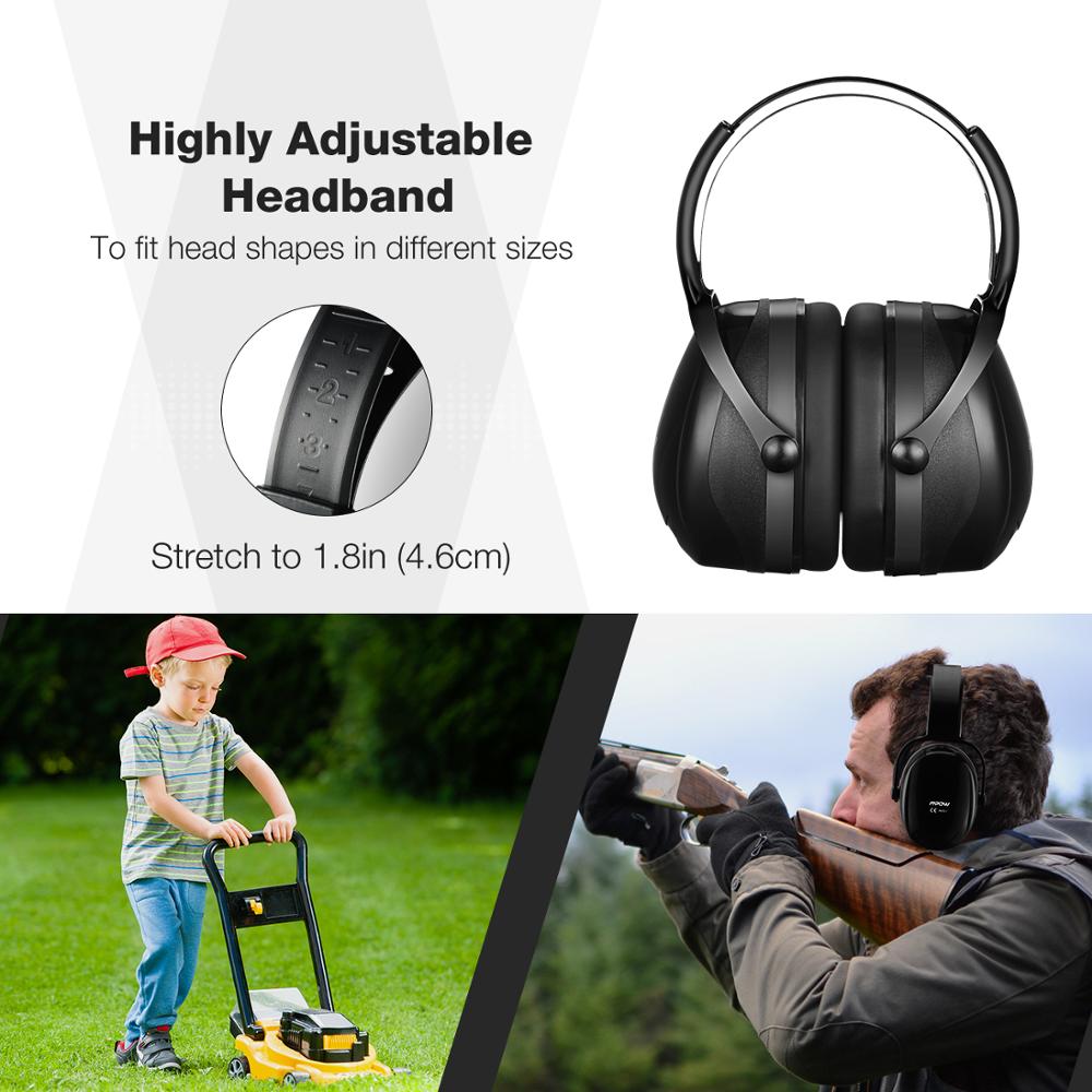 Noise Reduction Earmuffs Hearing Protection with Adjustable Headband - KeysCaps