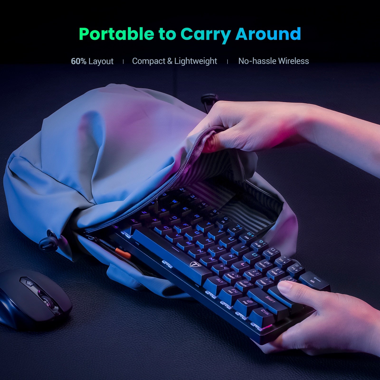 Wireless RGB Mechanical Gaming Keyboard - KeysCaps