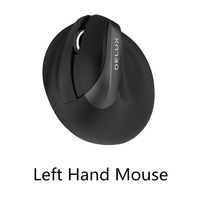 Bluetooth 4.0 & 2.4GHz Dual Mode Ergonomic Rechargeable Silent Click Vertical Mouse - Keys Caps