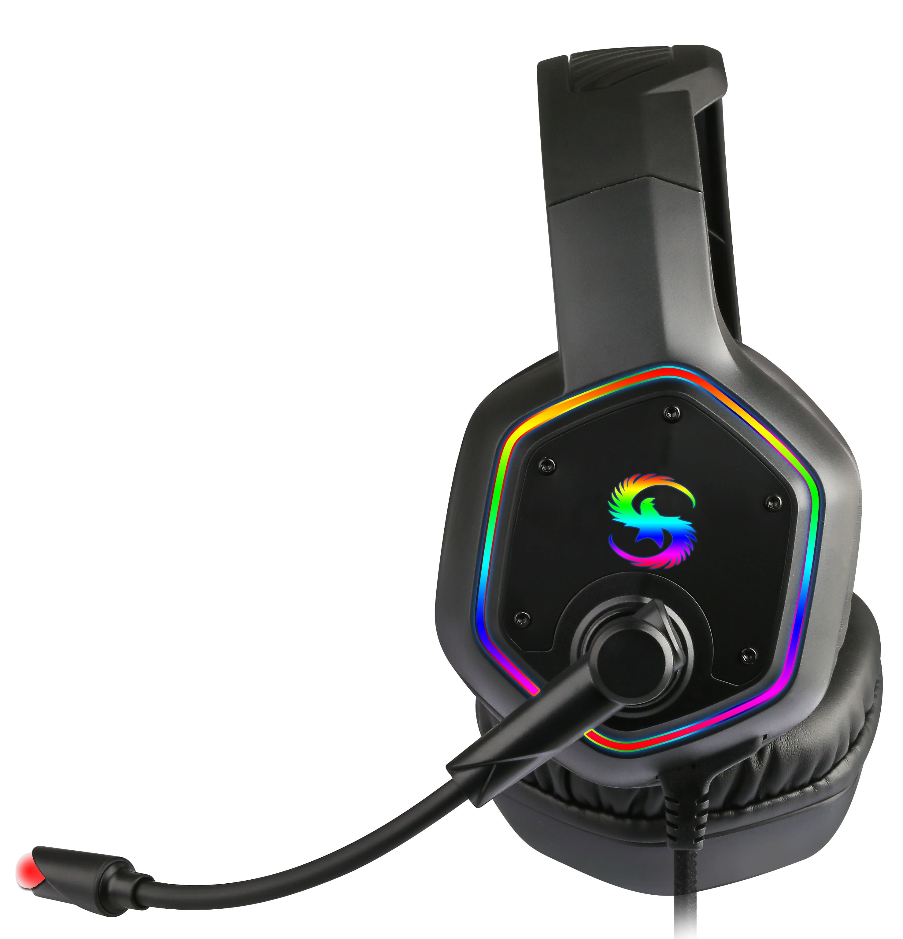 LED Gaming Bass Headset with Microphone - KeysCaps