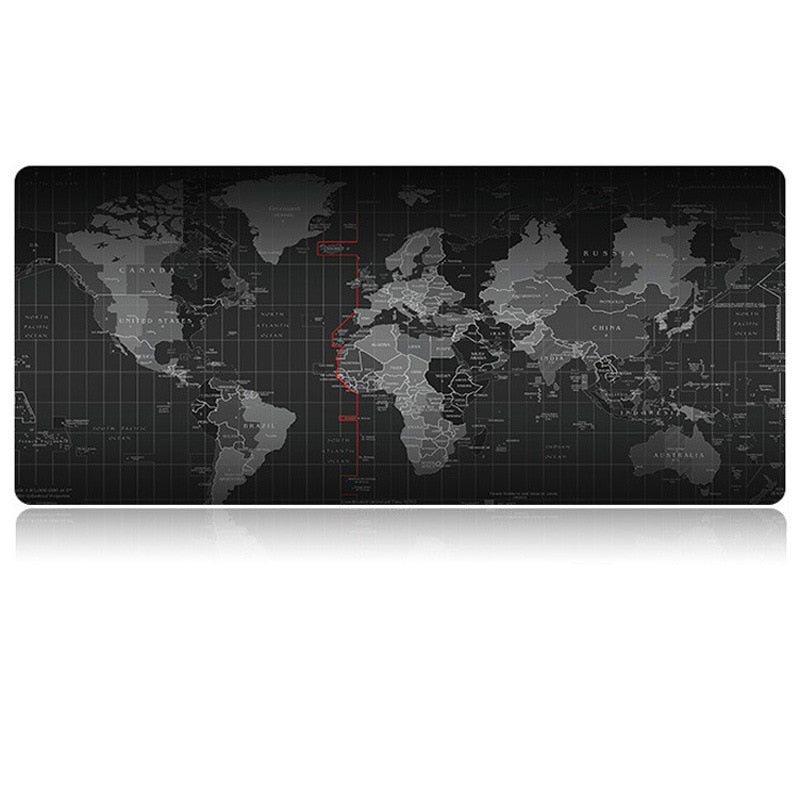 Large Gaming Mouse Pad Anti slip Natural Rubber with Locking Edge - KeysCaps