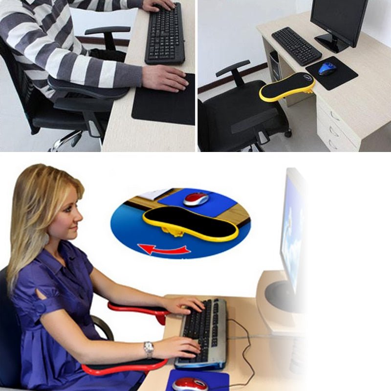 Desk Attachable Arm Wrist Rests Support - Keys Caps