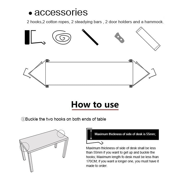 Desk Feet Rest Hammock - Keys Caps