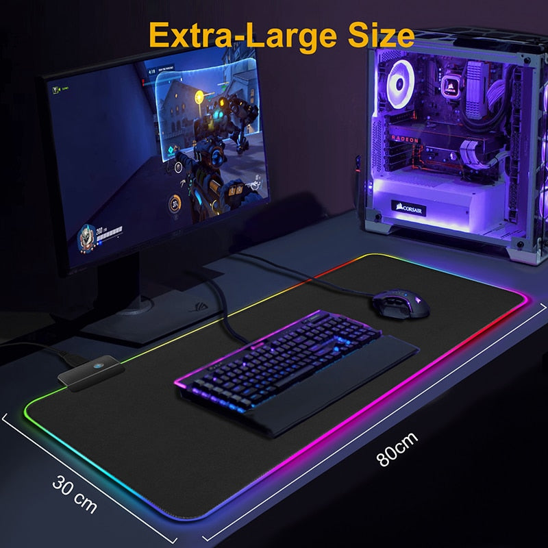RGB Gaming Mouse Pad Large - KeysCaps
