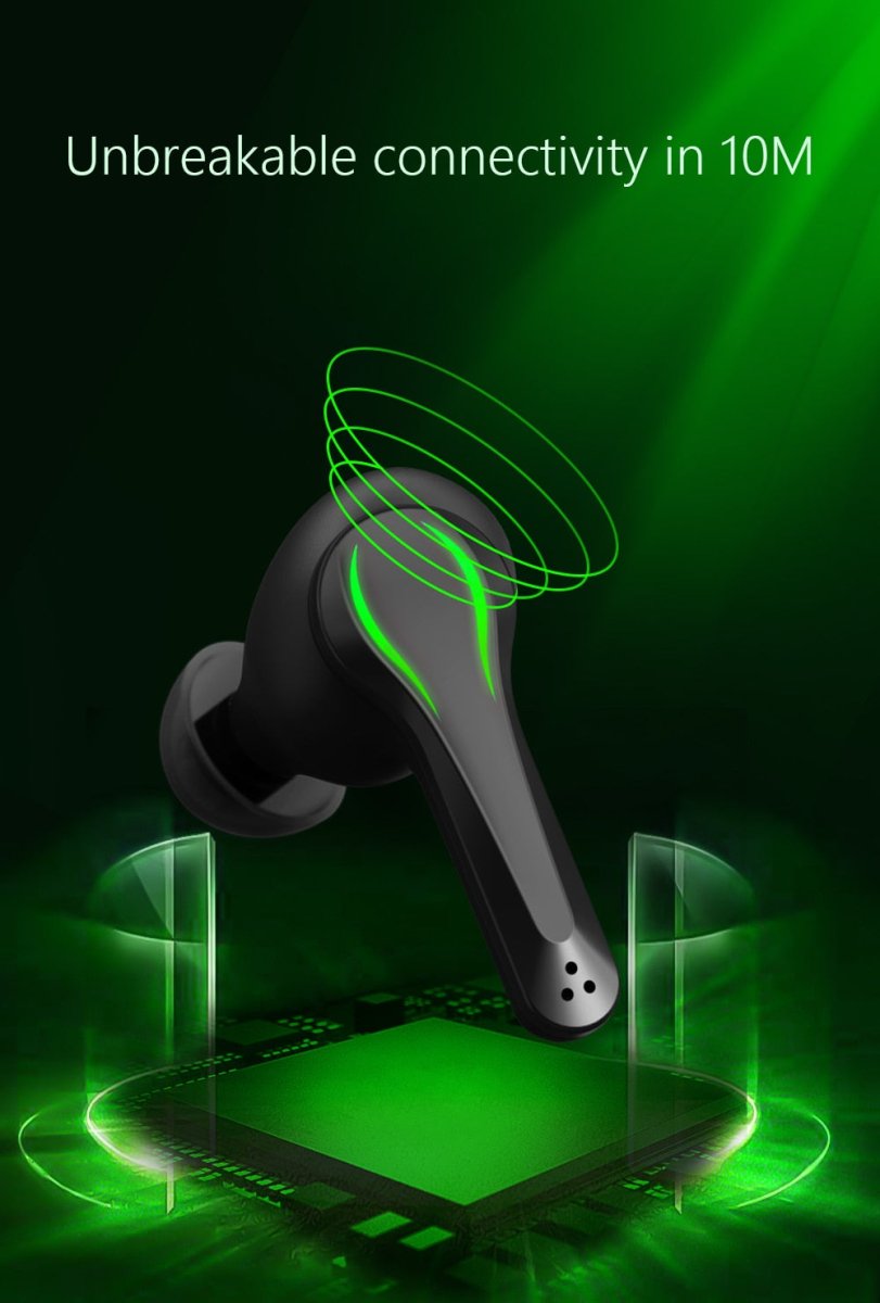 Gaming Earbuds Wireless Noise Cancelling Bluetooth with Mic - Keys Caps