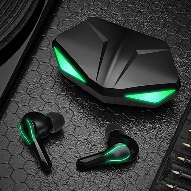 Gaming Earbuds Wireless Noise Cancelling Bluetooth with Mic - Keys Caps