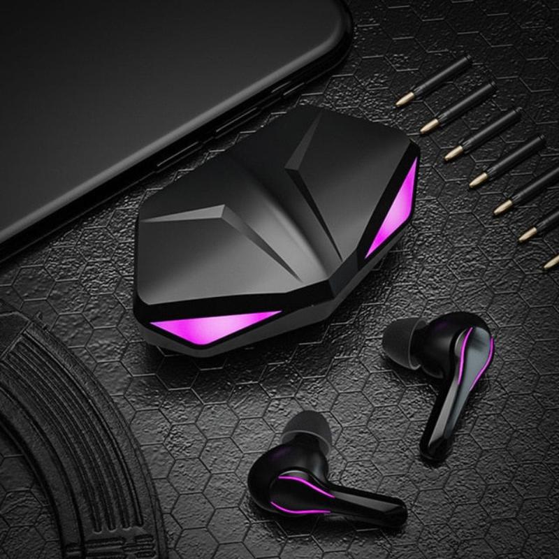 Gaming Earbuds Wireless Noise Cancelling Bluetooth with Mic - Keys Caps