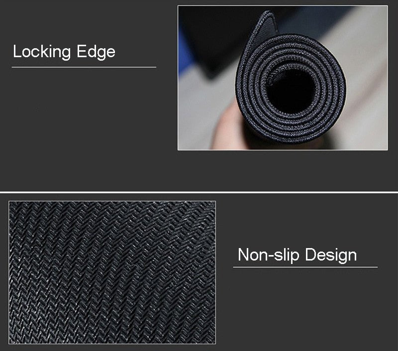 Large Gaming Anti slip Natural Rubber Locking Edge Mouse Pad - Keys Caps