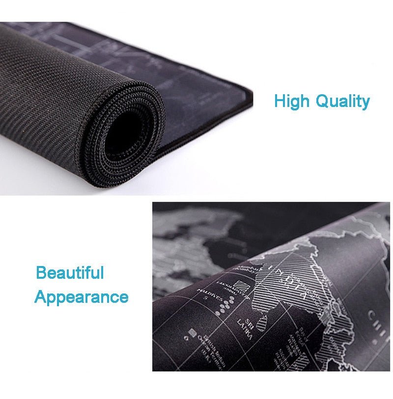 Large Gaming Anti slip Natural Rubber Locking Edge Mouse Pad - Keys Caps