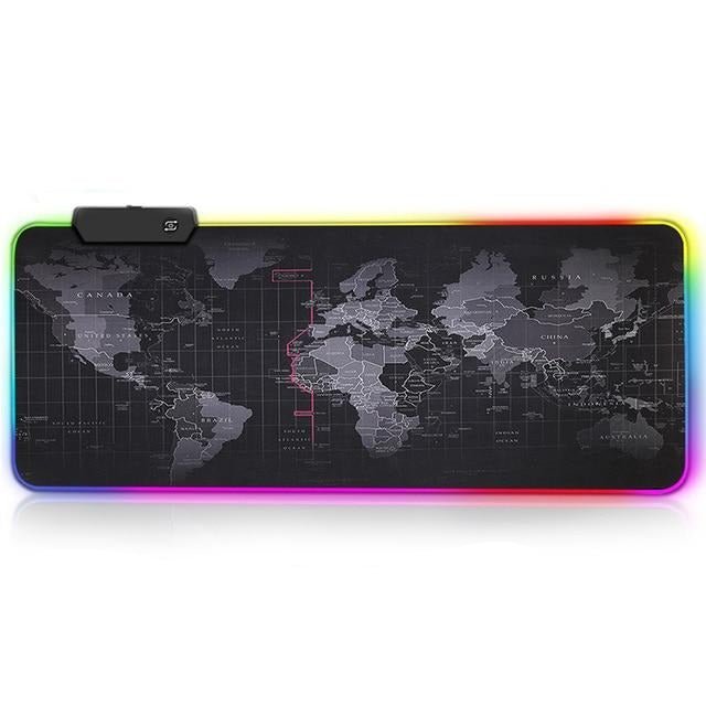 Large Gaming Mousepad RGB Backlit - Keys Caps